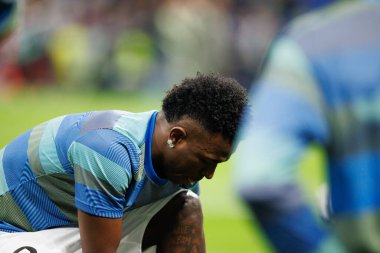 Şampiyonlar Ligi maçında Real Madrid CF ve SL Benfica (Maciej Rogowski / Ball Raw Images) takımları arasında görülen Vinicius Vini Junior nakavt maçı)