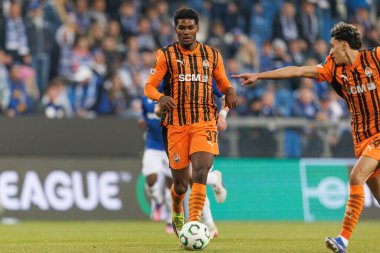 Lucas Ferreira, Lech Poznan ve FC Shakhtar Donetsk (Maciej Rogowski / Ball Raw Images) takımları arasında oynanan 16 maçlık UEFA Konferans Ligi Turu sırasında görüldü.)