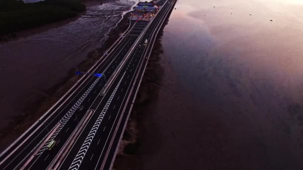 Autoroute dans la nuit — Video