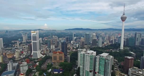 Kuala Lumpur stad in Maleisië kapitaal — Stockvideo