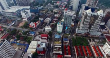 Kuala lumpur şehrinin havadan görünüşü