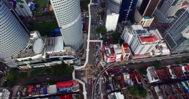 Kuala lumpur şehrinin havadan görünüşü