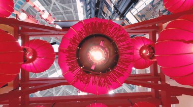 Çin Yeni Yıl Dekorasyonu Geleneksel Fener