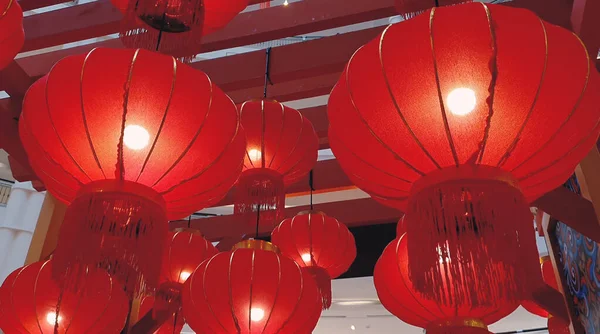 Çin Yeni Yıl Dekorasyonu Geleneksel Fener