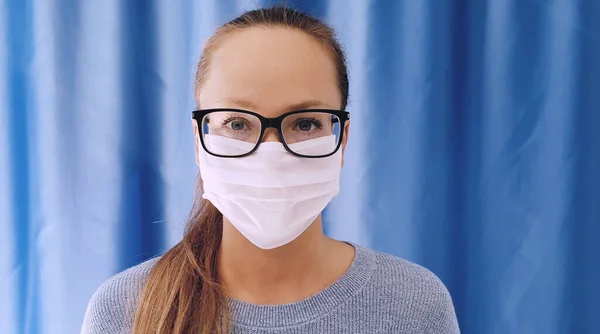 A woman works at home during quarantine. Remote work for the period of the coronavirus pandemic.