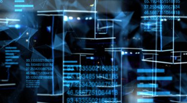 Galaksi soyut yansıma animasyonu, parlayan galaksi soyut evren görüşü.