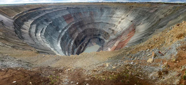 Karrier kimberlite cső "Mir", Yakutia — Stock Fotó