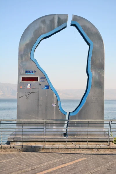 Medición del Mar de Galilea — Foto de Stock