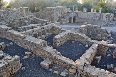 Katz arkeolojik park antik bir sinagoga kalıntıları
