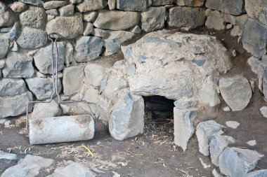 Katz arkeolojik park antik bir sinagoga kalıntıları