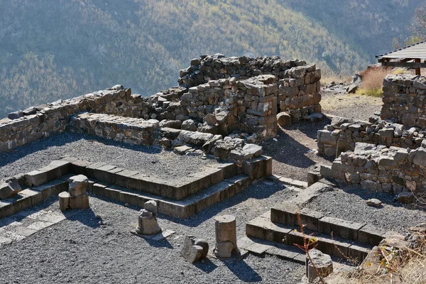 Ruinas de edificios antiguos en el parque nacional Gamla — Foto de Stock