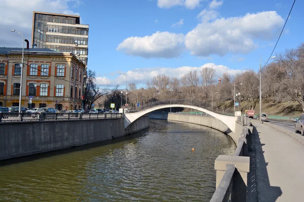 Moszkva, folyó Yauza — Stock Fotó