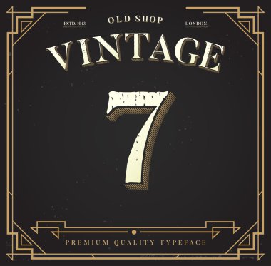 Şık şık arka plan ile sayı