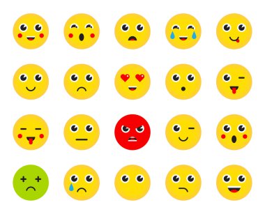 Emoticons simgeler kümesi 