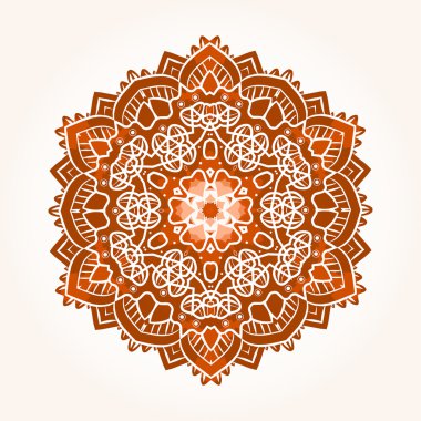 Etnik Psychedelic fraktal Mandala