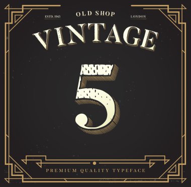 Şık şık arka plan ile sayı