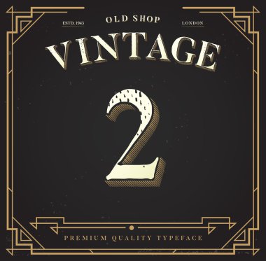 Şık şık arka plan ile sayı