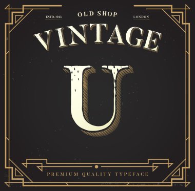 Şık şık arka plan ile mektup