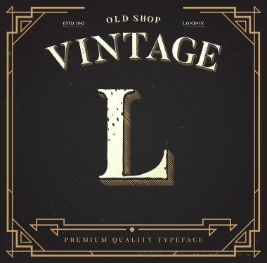 Şık şık arka plan ile mektup