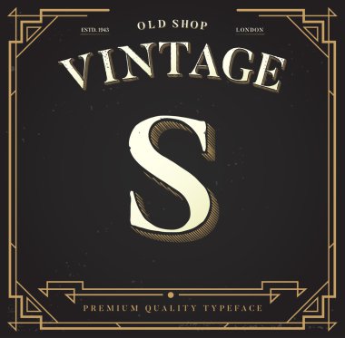 Şık şık arka plan ile mektup