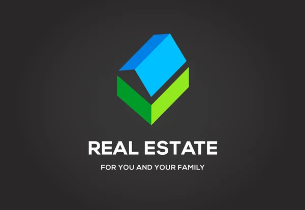 Template logo for real estate agency — Stock Vector