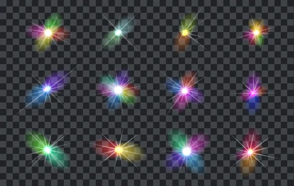 Projecteurs abstraits lumineux — Image vectorielle
