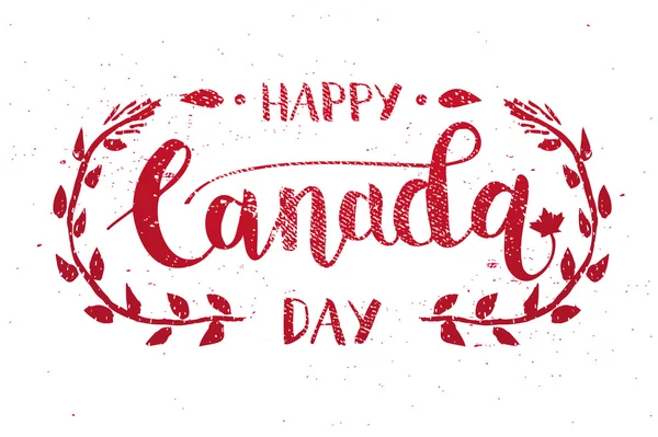 Happy Canada Day Card — Stock Vector