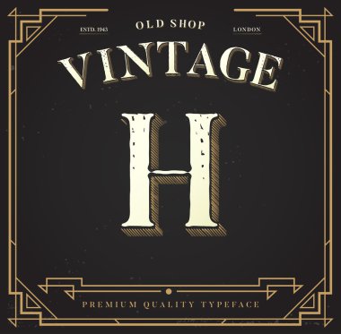 Şık şık arka plan ile mektup