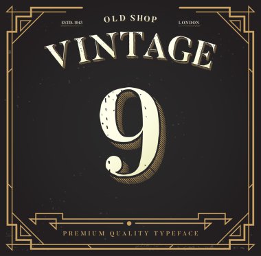 Şık şık arka plan ile sayı