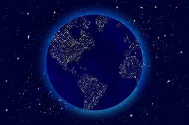 Fütüristik uzay arka plan