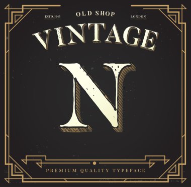 Şık şık arka plan ile mektup