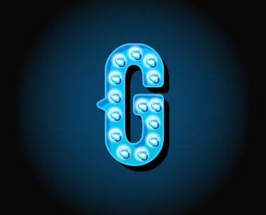 Neon alfabesi mektubu