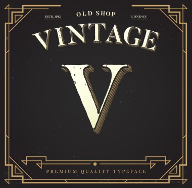 Şık şık arka plan ile mektup