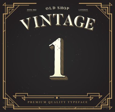 Şık şık arka plan ile sayı