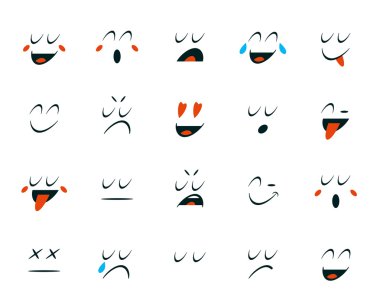 Emoticons simgeler kümesi 