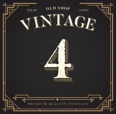 Şık şık arka plan ile sayı