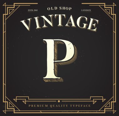 Şık şık arka plan ile mektup