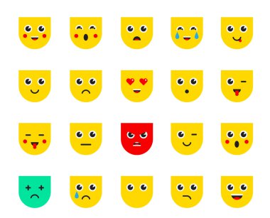 Emoticons simgeler kümesi 