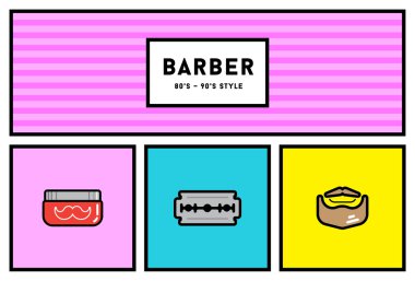 Şık Retro Icons Set