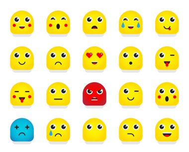 Emoticons simgeler kümesi 