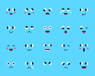 Emoticons simgeler kümesi 