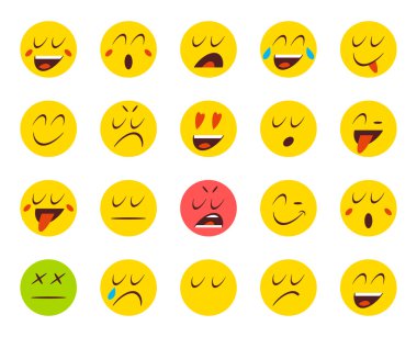 Emoticons simgeler kümesi 