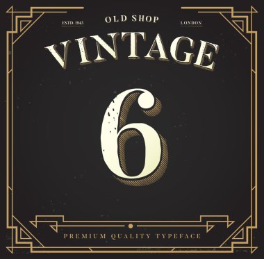 Şık şık arka plan ile sayı