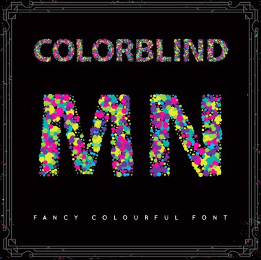 Renk körü tarzı yazı