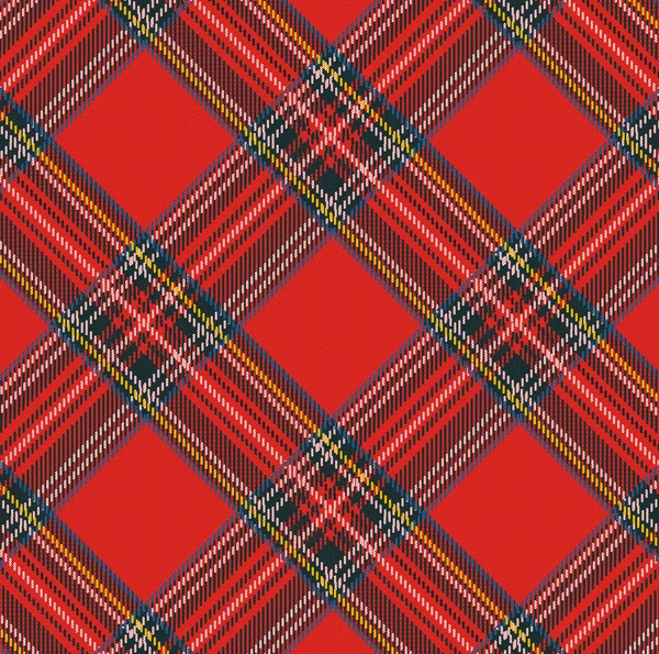 Tartan ekose kumaş doku — Stok Vektör