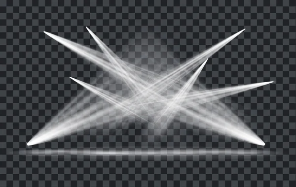 Projecteurs abstraits lumineux — Image vectorielle