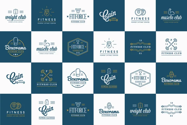 Conjunto de elementos Fitness — Vector de stock