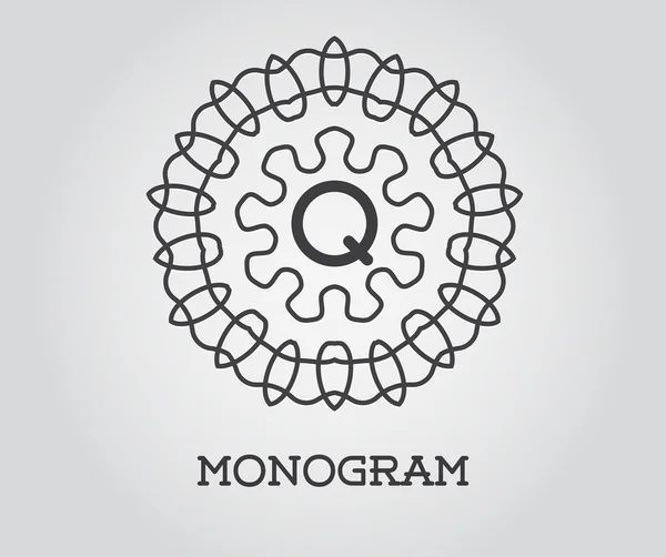 Елегантний монограма шаблон — стоковий вектор