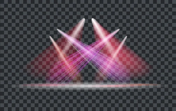 Projecteurs abstraits lumineux — Image vectorielle