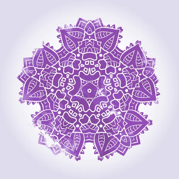 Mandala Fractal Psychédélique Ethnique — Image vectorielle